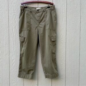 Boden Trousers pants  Womens XL(16-18) Army Green Wide Leg Cargo Hiking Outdoor